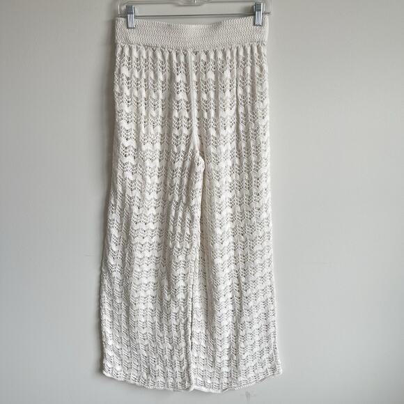 Abercrombie & Fitch Crochet Swim Cover Up Wide Leg Pants Women’s Small - Picture 6 of 15
